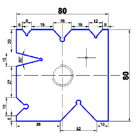  80x80 折弯机模具